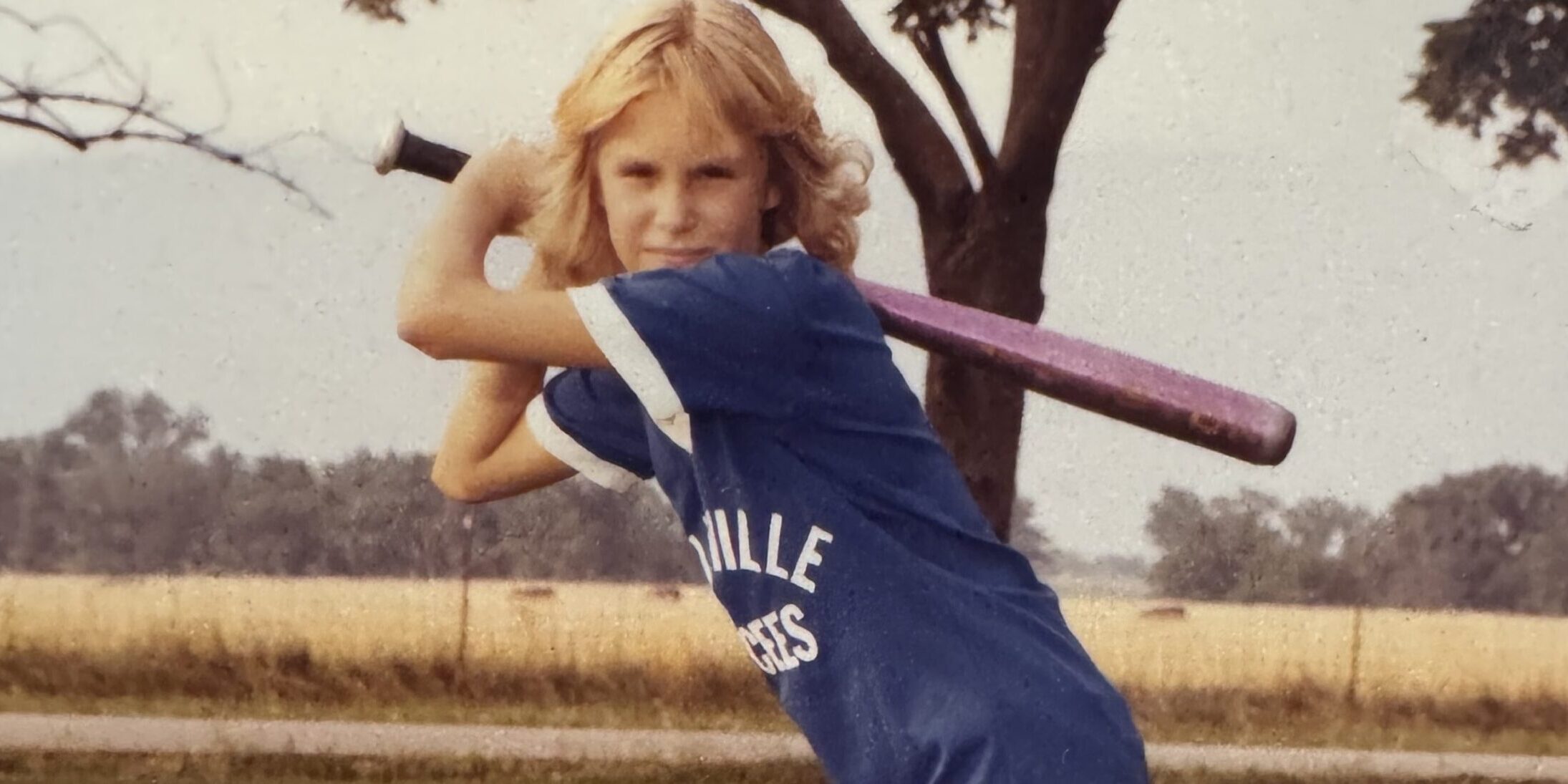 PS: here’s a throwback to Kim in 1982 practicing her back swing. Little did she know she would use that her entire life with all of the curveballs.